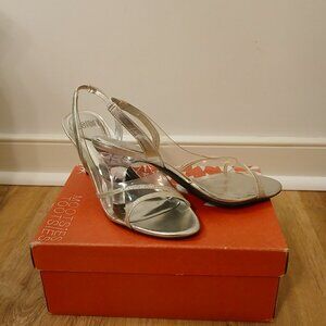 Mootsies Tootsies size 7.5 clear heels (pre-loved)